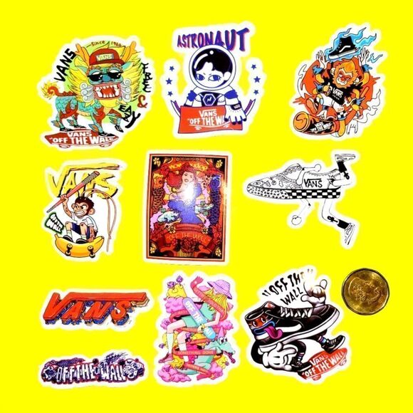 3/$20 Brand New 10x Vans Waterproof Stickers #2 - Picture 1 of 1